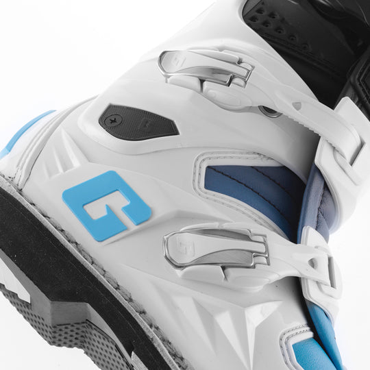 Gaerne SG12 Boot - Black/White/Carolina Blue - Size 12