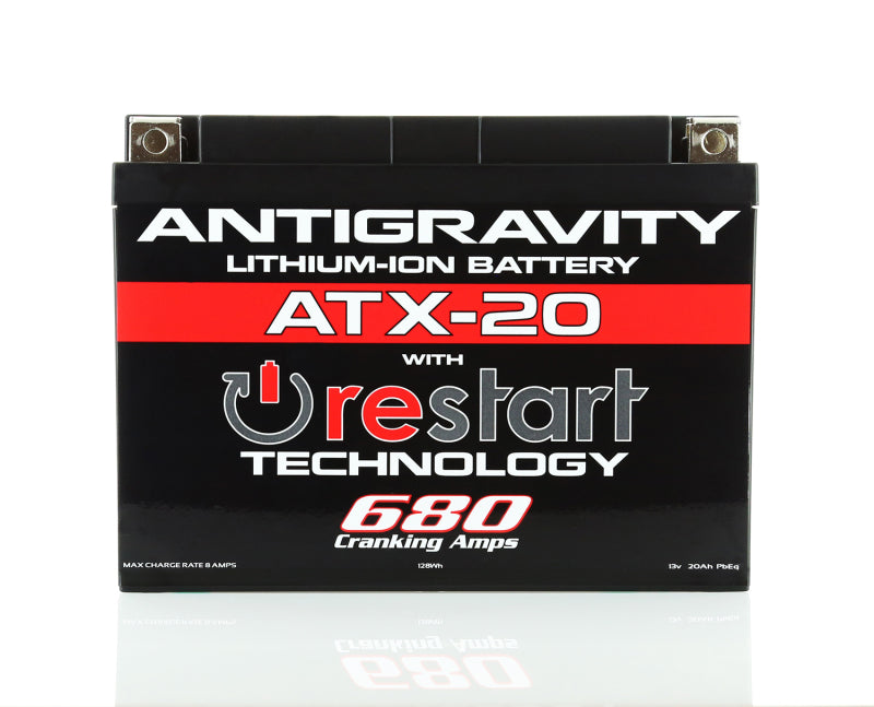 Antigravity YTX20 Lithium Battery w/ Re-Start AG-ATX20-RS