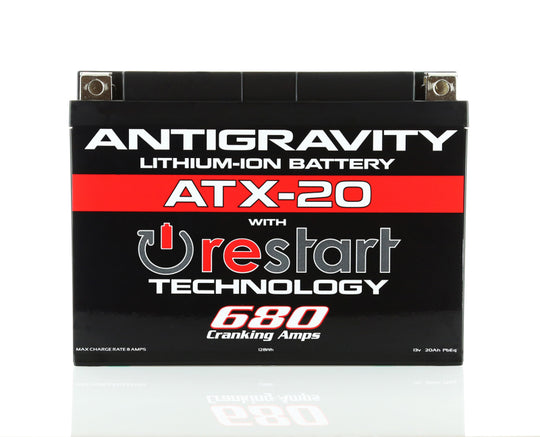 Antigravity YTX20 Lithium Battery w/ Re-Start AG-ATX20-RS