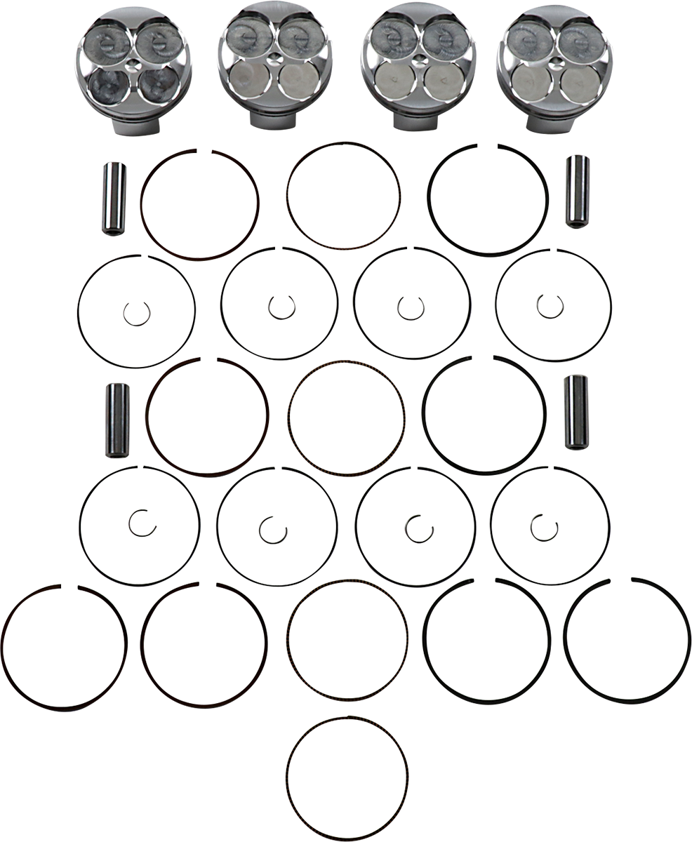JE Pistons Piston Kit - Suzuki GSX-R600 08-19 - 69.00 mm 13.2:1 CR