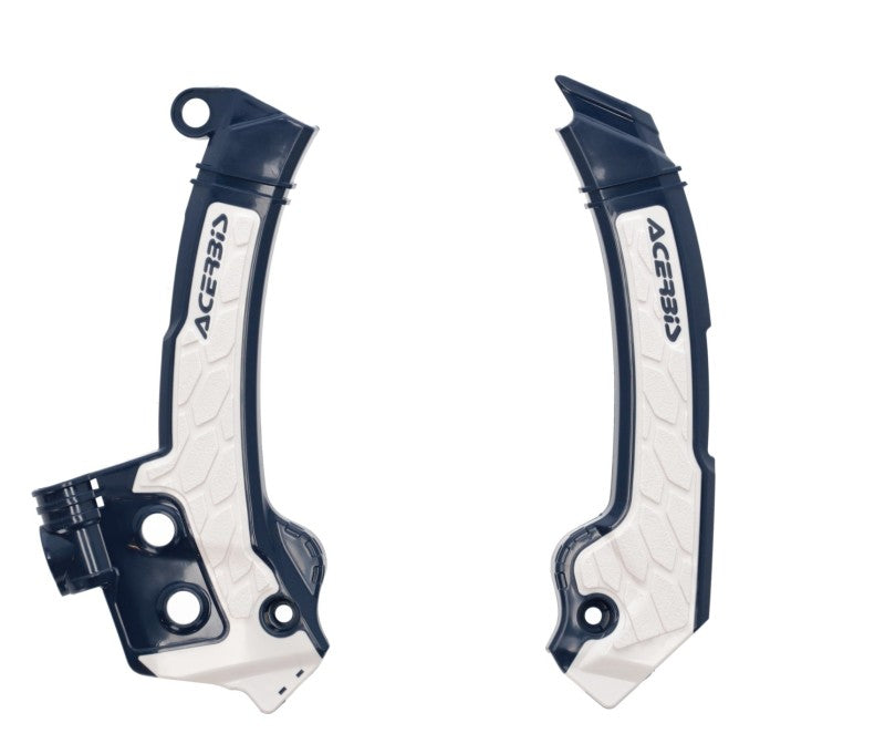 Acerbis X-Grip Frame Guards - 23+ Husq FC/FX/TC/FE/TE - Blue/Wht