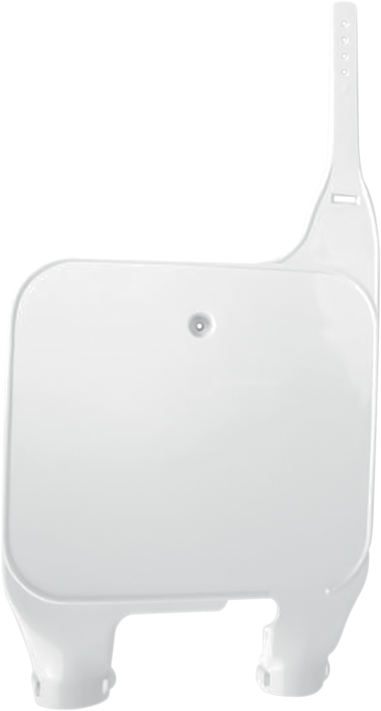 UFO Plast Front Number Plate White - Suzuki RM125 1990-1995