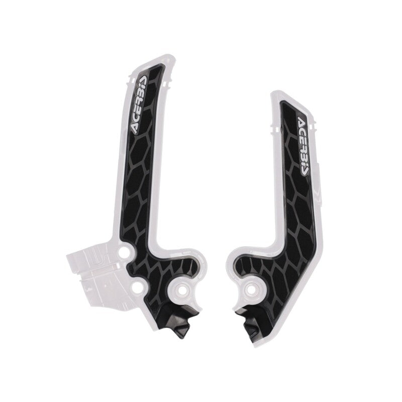Acerbis X-Grip Frame Guards - 2025 Husq TC85 - White/Black