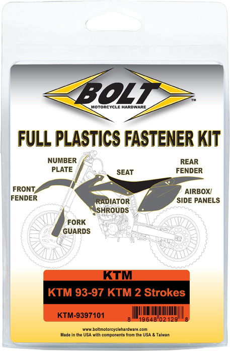 Bolt Full Body Work Fastener Kit