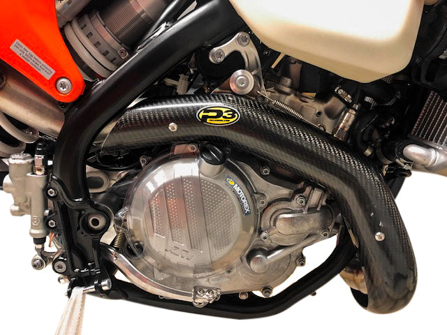 P3 Carbon Carbon Fiber Header Heat Shield Shields Fiber (201099)