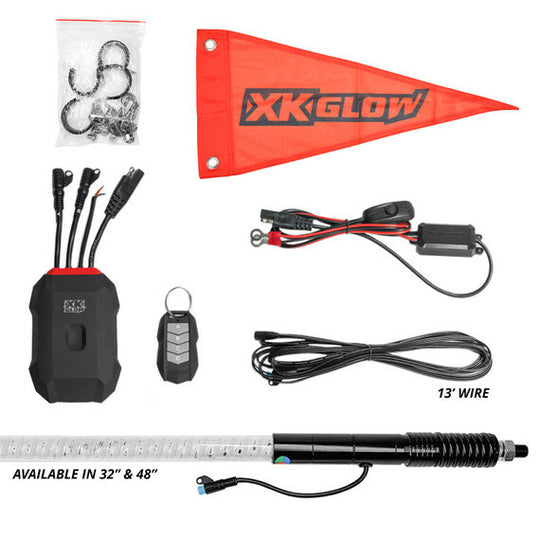 XK Glow XKMax RGBW Whip Kit - 1 PC 48 in
