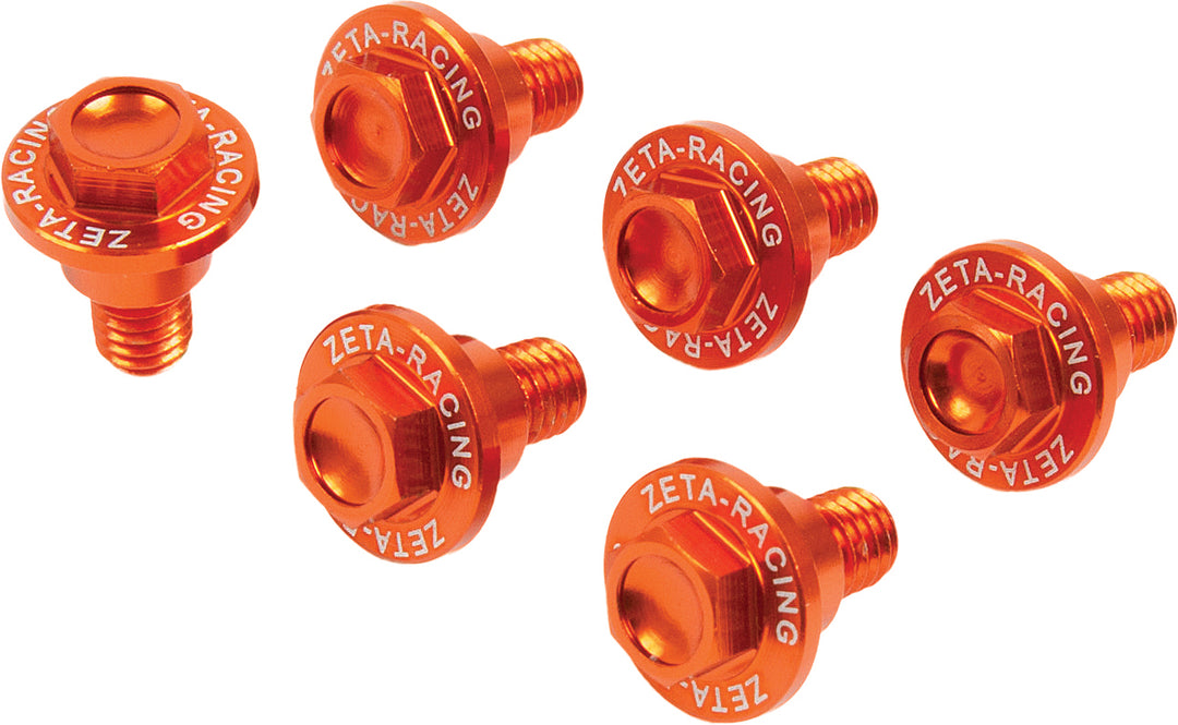Zeta Fork Guard Bolt KTM Orange (ZE88-9503)