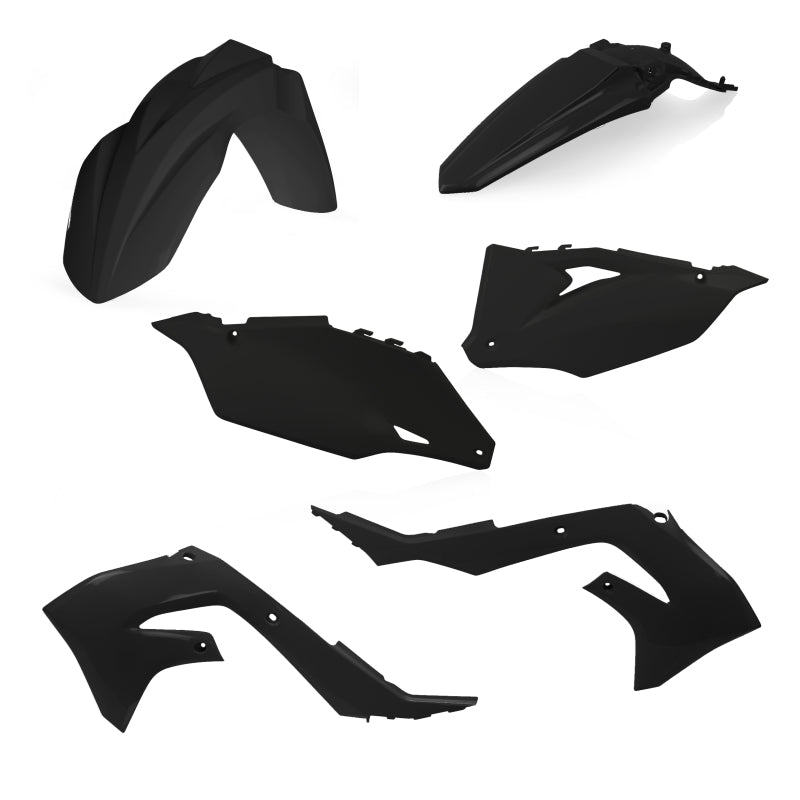 Acerbis Plastic Kit - 21+ Kaw KX250/KX250X / 19-23 KX450 - Black