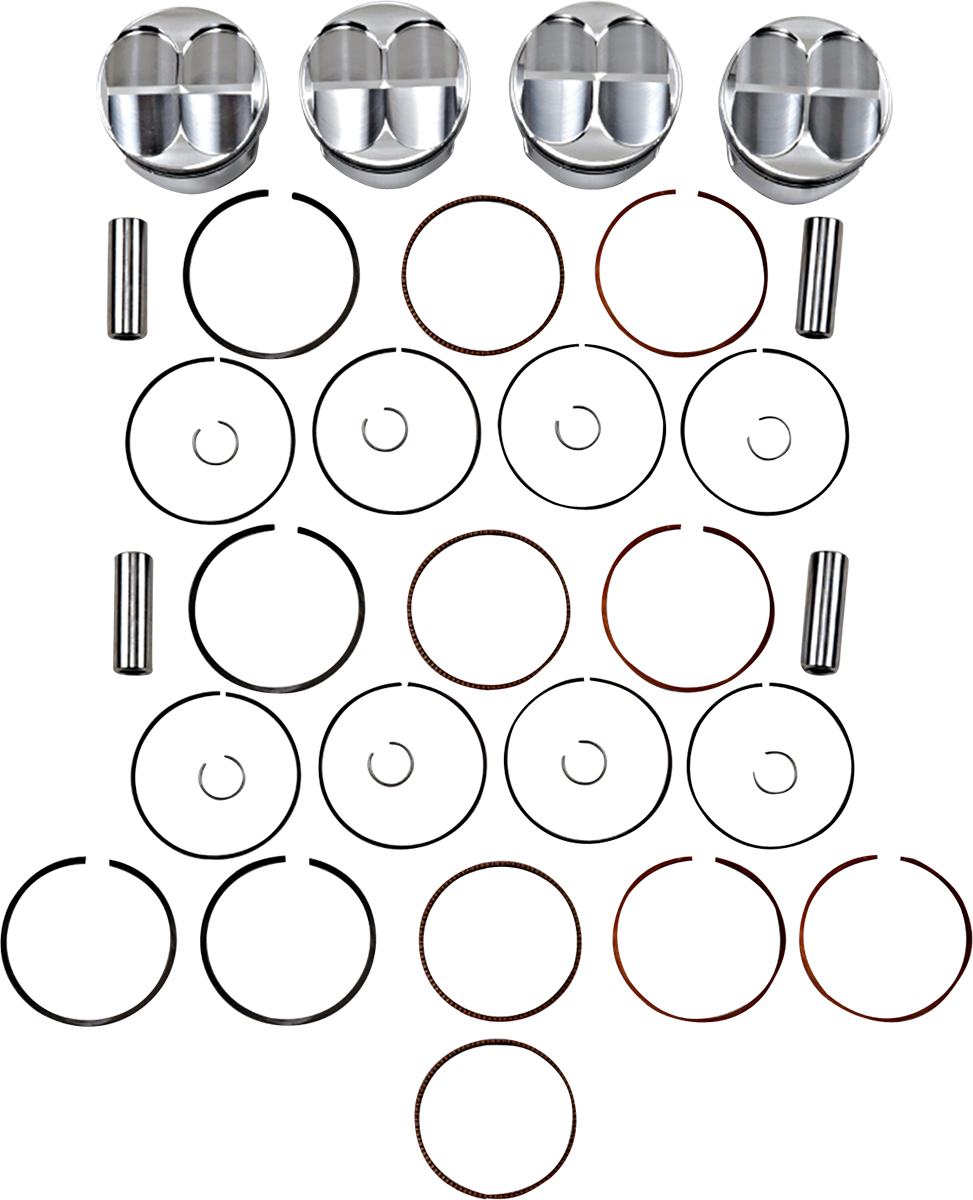 JE Pistons Piston Kit - Honda CB750/CB900/GL1000 - 81.00 mm 10.5:1 CR