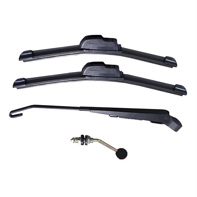 Kolpin Manual Windshield Wiper Kit - Glass UTV Windshields - Long and Short Kit (10 in and 12 in blades)