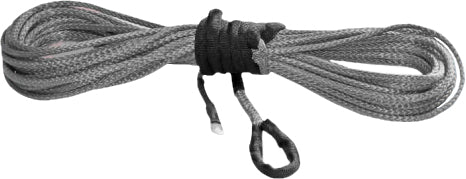 KFI Synthetic Winch Rope Kit - 1/4 in x 50 ft Smoke - 4000-5000 lb Winches
