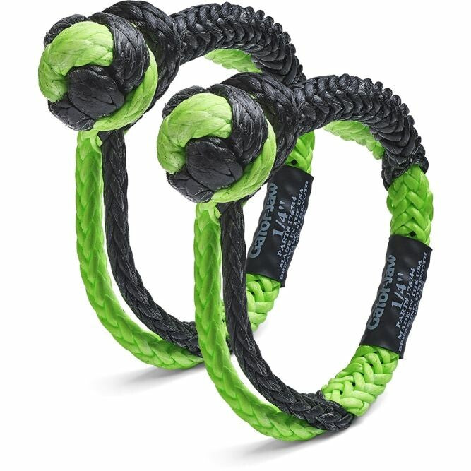 Bubba Rope Mini Gator-Jaw Soft Shackle Pair - 1/4 in