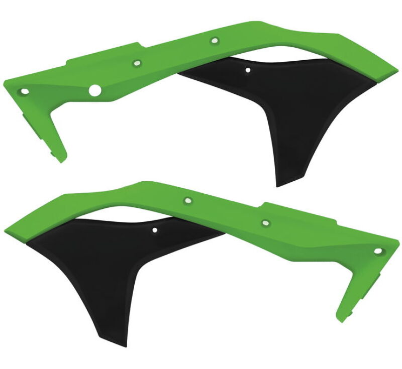 Acerbis Radiator Shroud - 17-20 Kaw KX250F/KX250 - Green/Black