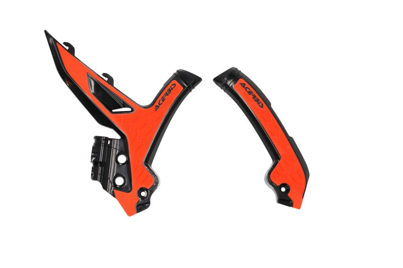 Acerbis X-Grip Frame Guards - 23+ KTM SX/SX-F/XC-F/EXC - Blk/Org