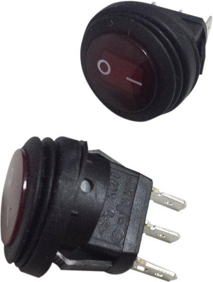 Open Trail EZ Harness Dash Rocker Switch - Light Bar - Round Rocker Switch Only