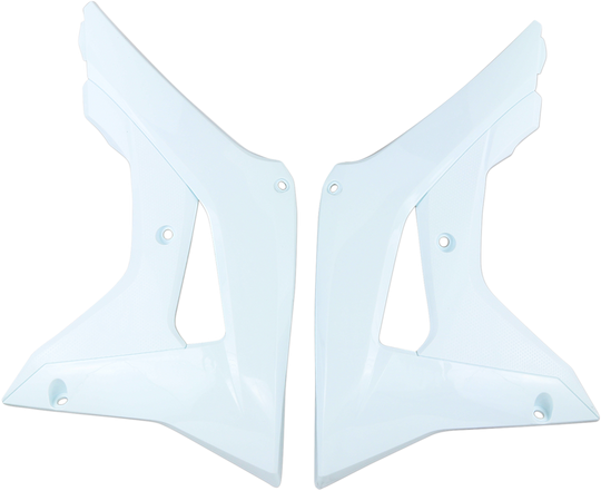 UFO Plast Radiator Covers White - Honda CRF450R 2017-2020