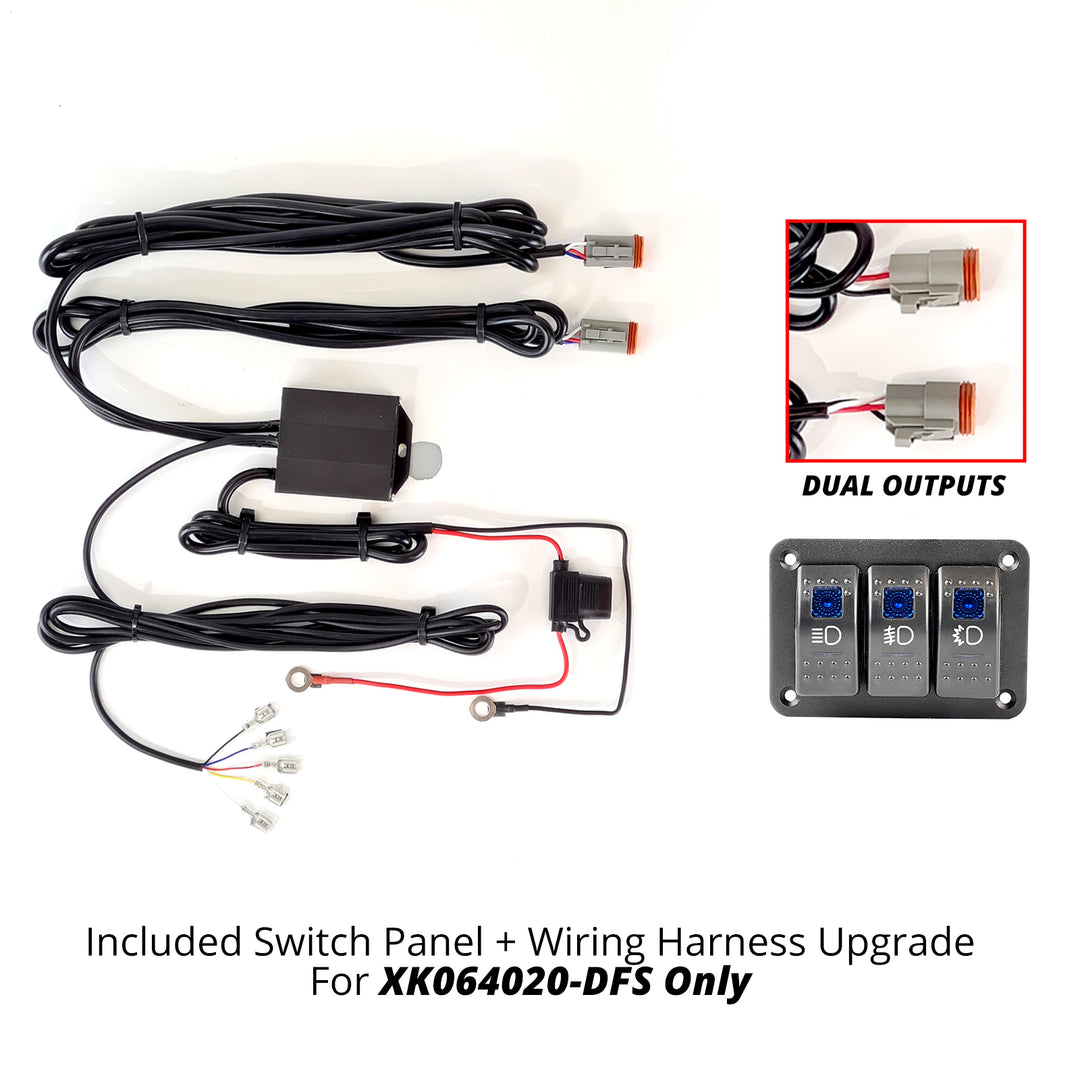 XK Glow 3 Button Switch Panel - Razor Light Bar