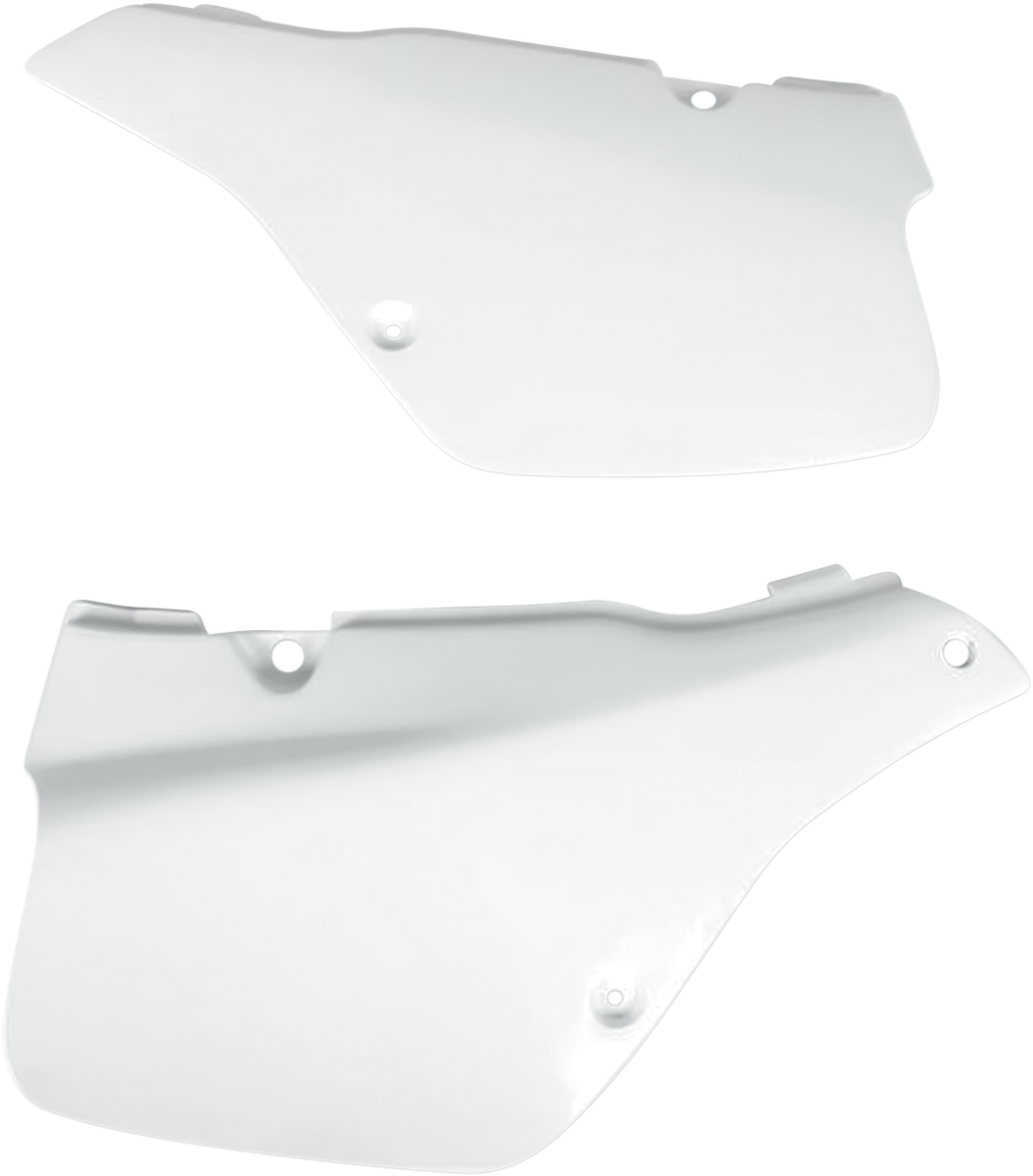 UFO Plast Side Panels White - Suzuki RM250 1989-1992