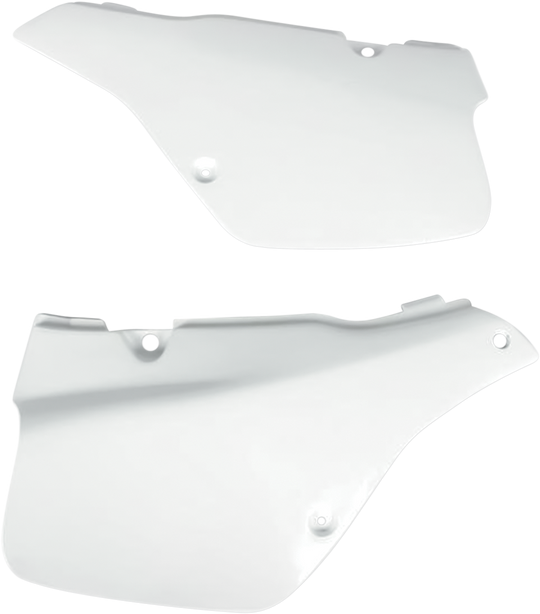 UFO Plast Side Panels White - Suzuki RM250 1989-1992