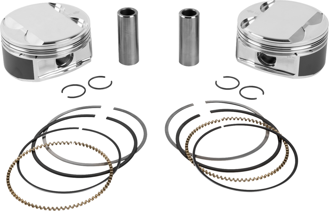 JE Pistons Piston Kit - Harley-Davidson Milwaukee-Eight 108 - 4.020" Bore 4.500" Stroke 11.5:1 CR 108" M8
