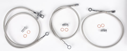 Streamline Front Brake Line Kit 3-Line Standard +2 in