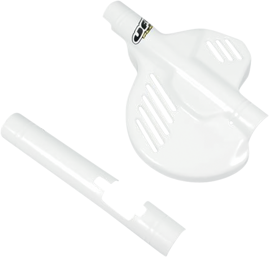 UFO Plast Front Disc Cover White - Honda CR250R and More
