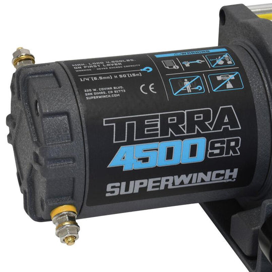 Superwinch Terra 4500SR Winch - 4,500 lb - Gray Wrinkle