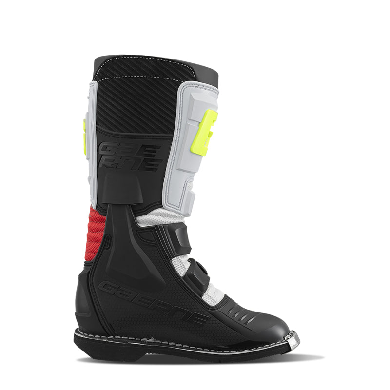 Gaerne GXJ Youth Boot - Black/White/Red - Youth Size 6.5