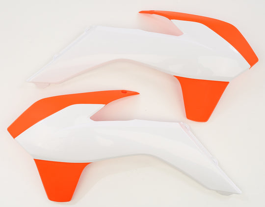 Acerbis Radiator Shroud Shroud Orange and White (2314255321)