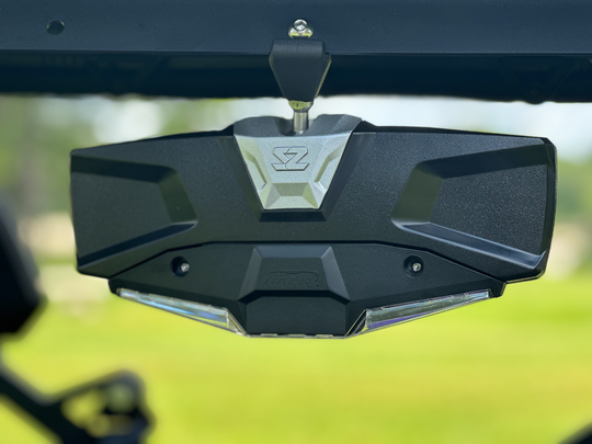 Seizmik Halo-RA LED Rear View Mirror - Cast Aluminum with Lighting