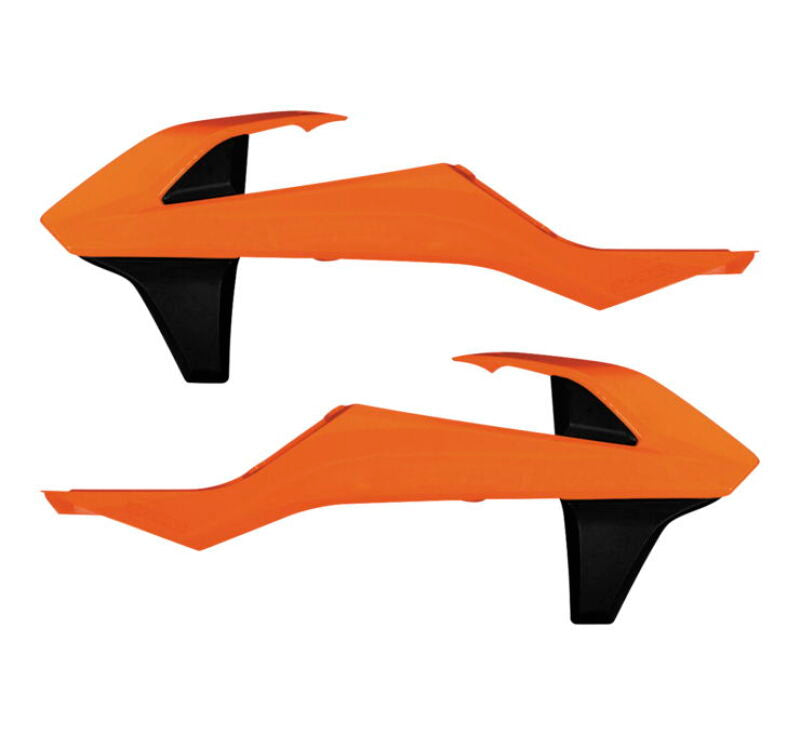 Acerbis Radiator Shroud - 16-19 KTM SX/SX-F/XC-F/EXC - 16 Org/Blk