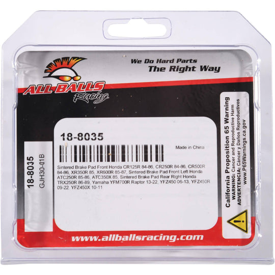 All Balls Sintered Brake Pads