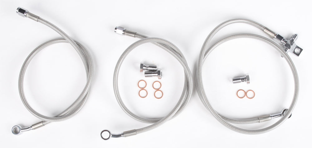 Streamline Front Brake Line Kit 3-Line +2 in