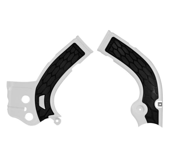 Acerbis X-Grip Frame Guards - 14-16 Yam YZ250F/YZ450F - Wht/Blk