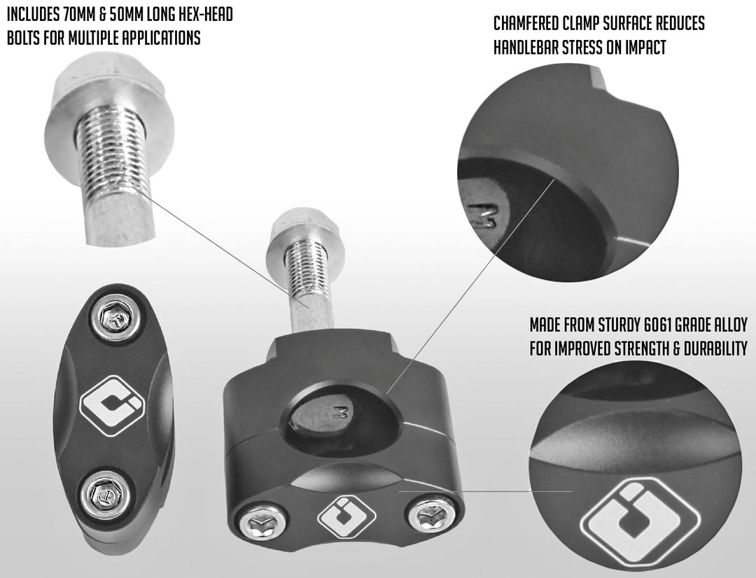 ODI Handlebar Mounts and Adapters - 7/8 and 1-1/8 in
