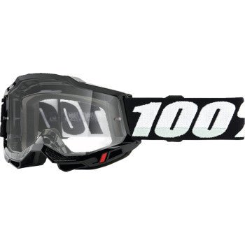 100% Accuri 2 Junior Goggle – Black / Clear Lens (Youth) - Dune Goons