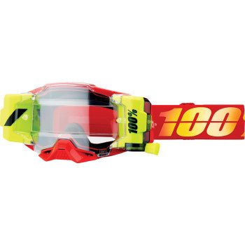100% Armega Forecast Goggle – Roll - Off / Nuketown / Clear Lens - Dune Goons