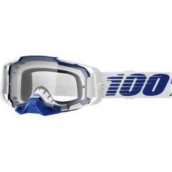 100% Armega Goggle – Blue / Clear Lens - Dune Goons