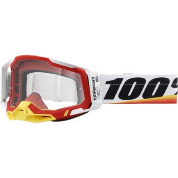 100% Racecraft 2 Goggle – Arsham Red / Clear Lens - Dune Goons