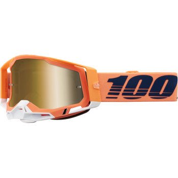 100% Racecraft 2 Goggle – Coral / True Gold Mirror Lens - Dune Goons