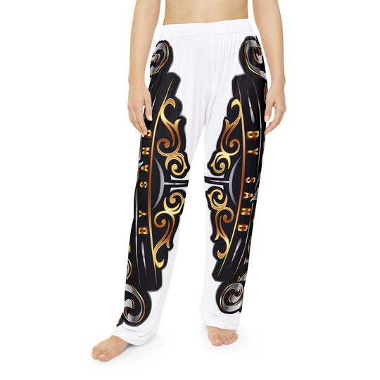 Women's Pajama Pants - Vintage Ornate Script Lounge Sleepwear