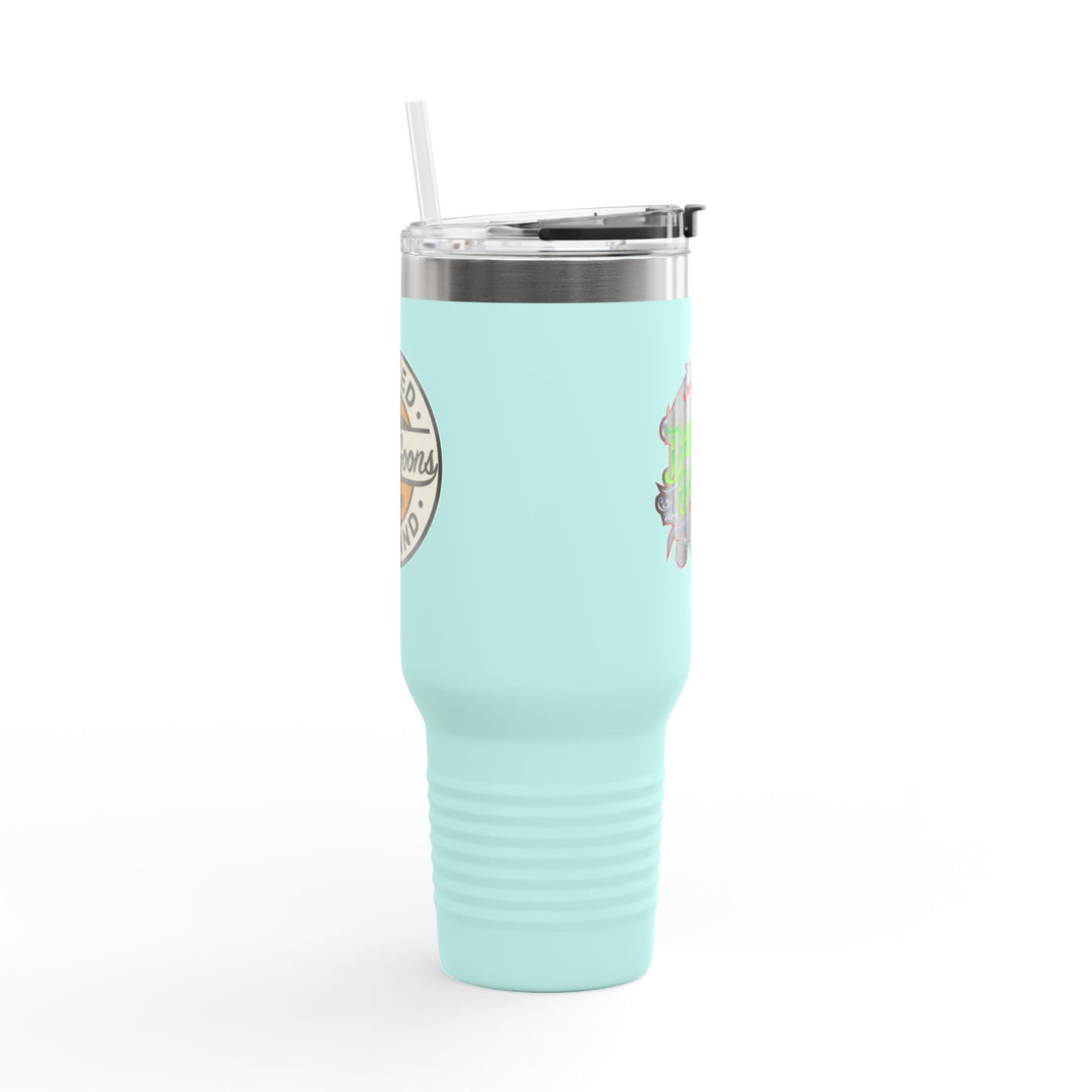40oz Insulated Travel Mug — 'Dune Goons' Desert Racing Logo Tumbler