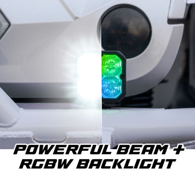 XK Glow XKmax RGBW Addressable Cube Light Kit - Fog Beam