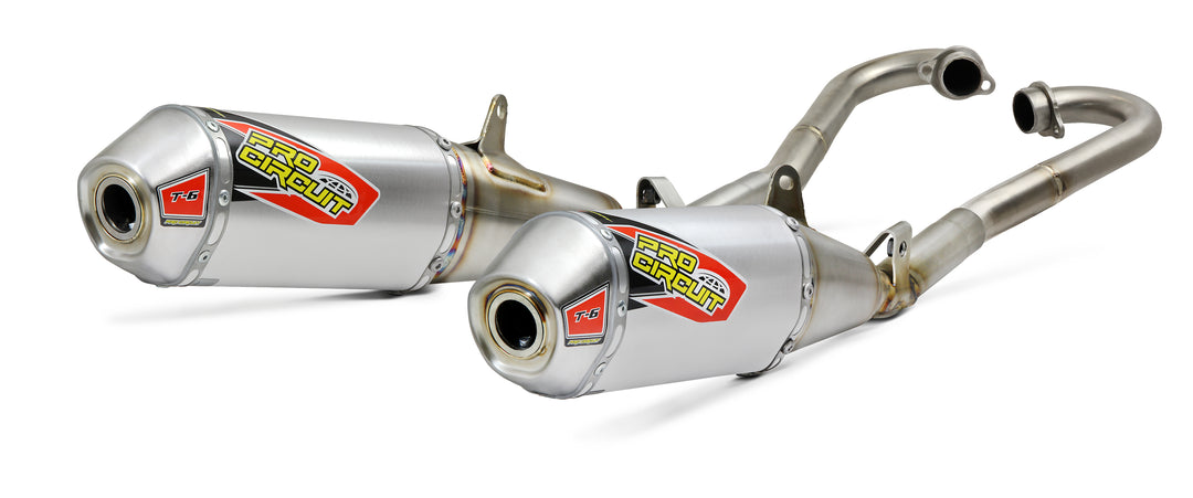 Pro Circuit T-6 Stainless Dual Full System - Honda CRF250R/RX 2018-2019