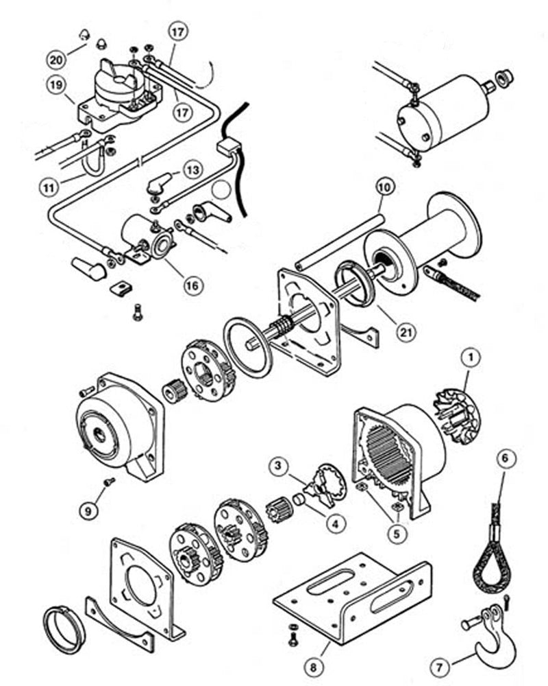 Warn Retrofit Winch Brake Kit - 2500 lb Winches