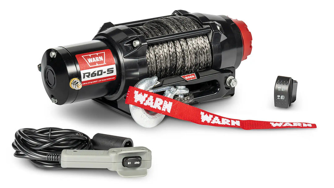 Warn R60-S Winch - 6000 lb Synthetic Rope UTV / ATV