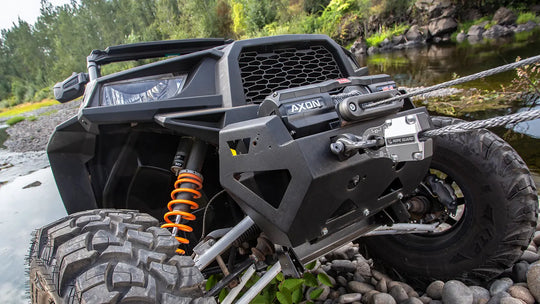 Warn AXON 35-S Plow Mode Winch - 3500 lb Synthetic Rope ATV / UTV
