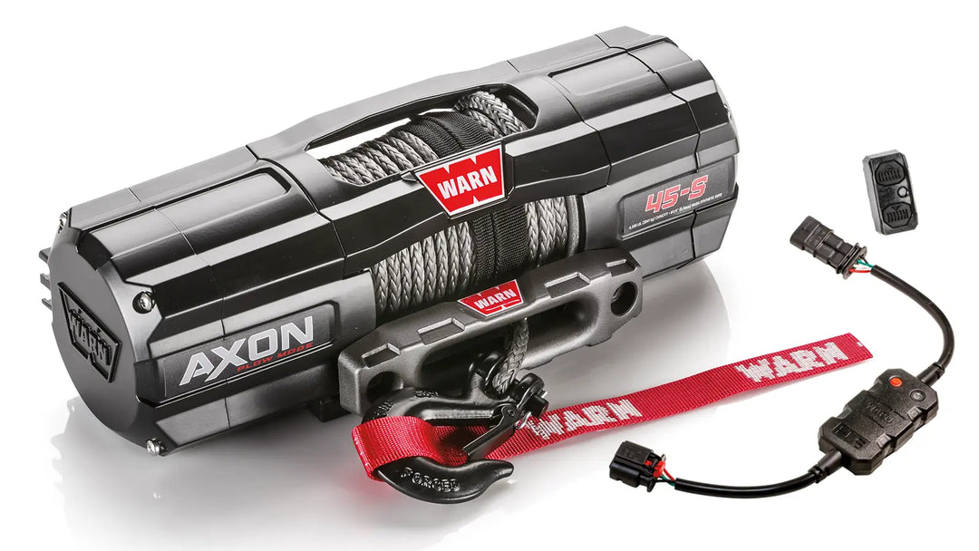 Warn AXON 45-S Plow Mode Winch - 4500 lb Synthetic Rope UTV / ATV