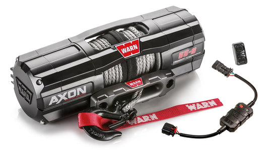 Warn AXON 55-S Plow Mode Winch - 5500 lb Synthetic Rope UTV / ATV