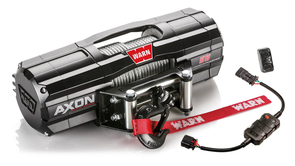 Warn AXON 55 Plow Mode Winch - 5500 lb Steel Rope UTV / ATV